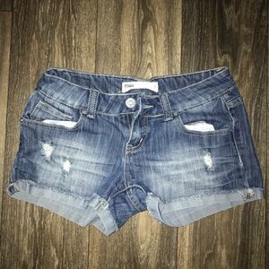 Denim shorts